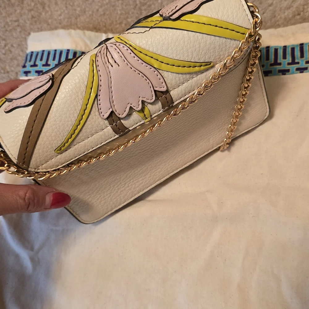 Tory Burch Chelsea Mini Bag In Pink Meridian - Picture 4 of 4